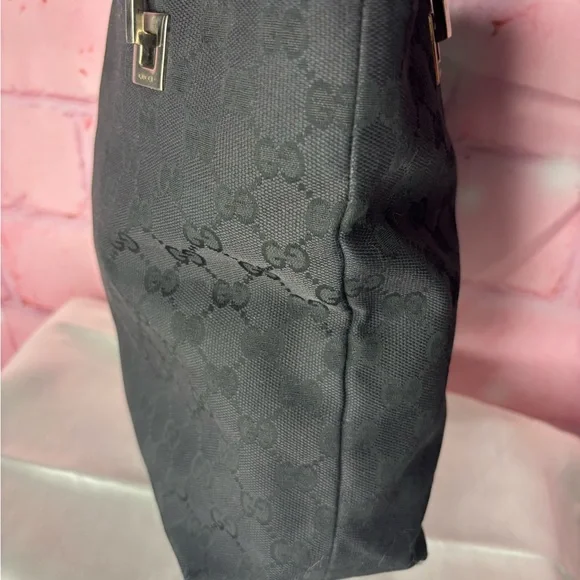 Gucci Black Monogram Tote - Picture 4 of 11